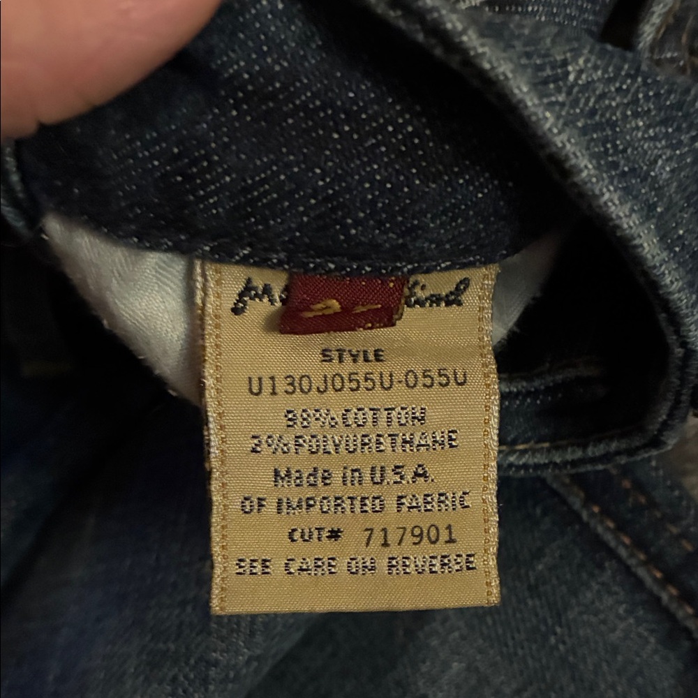 7 For All Mankind Dark Blue Flare Jeans - Picture 3 of 6